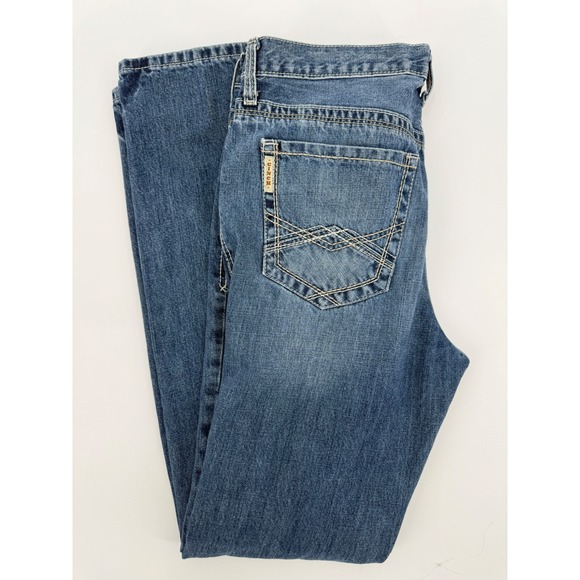 Cinch Ian Jeans Mens 34x34 Blue Relaxed Fit Medium Wash Denim Western Wear - Picture 1 of 13